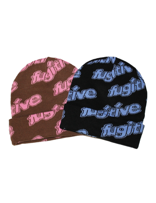 FUGITIVE WINTER OVER LOGO BEANIE